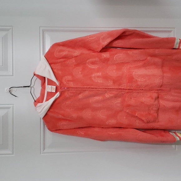 CAT AND JACK HOODED RAINBOW ONESIE - Picture 1 of 9